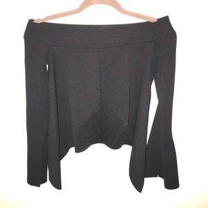 Zara off the shoulder top with open back